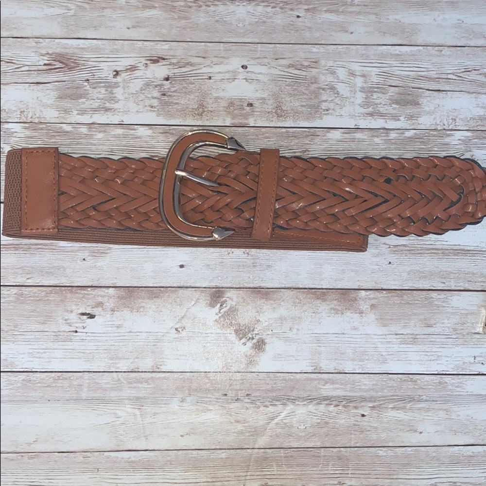 Stretchy big buckle belt